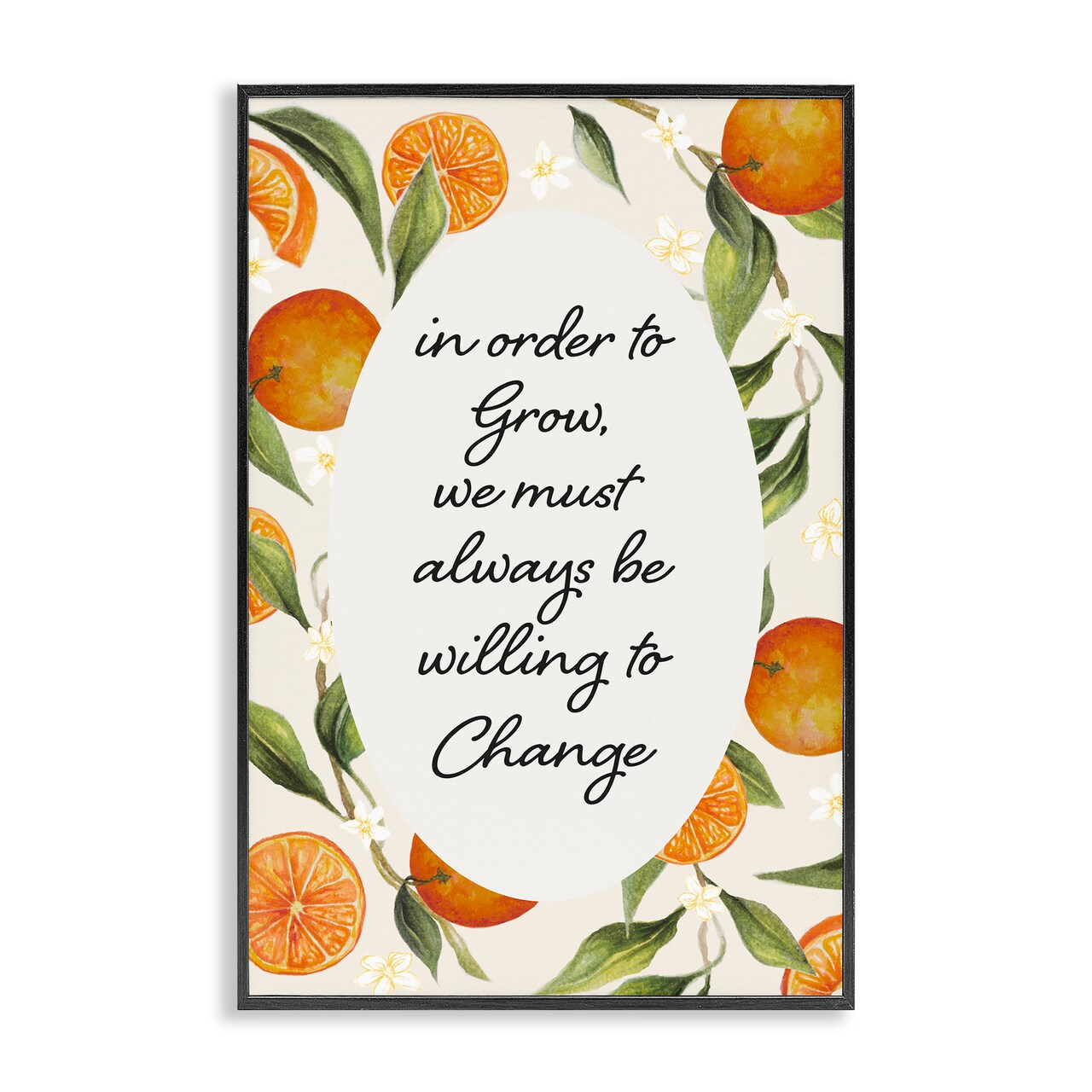 Stupell Industries Willing To Change Quote Framed Giclee, design by Janice Gaynor